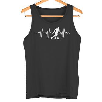 Idea For Footballer Heartbeat Football Tank Top - Geschenkecke