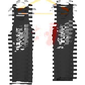 Gimnasio Entrenamiento Gato Divertidos Puñetazos Boxer Cat Camiseta sin mangas - Regaloses