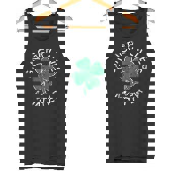Ginger Lives Matter Lucky Clover St Patrick's Day Distress Tank Top - Monsterry