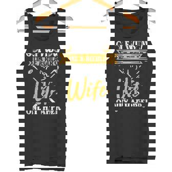 Golf Widow Like A Regular Wife Only Happier Golfing Golfer Tank Top - Monsterry