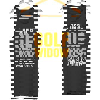 Golf Widow Wife Adventure Golfer Golfing Tank Top - Monsterry