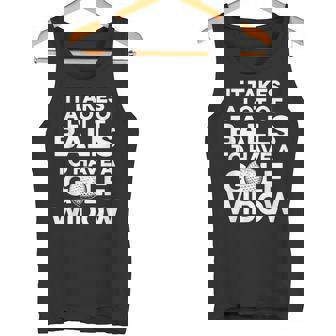 Golf Widow Wife Lot Of Balls Golfer Golfing Tank Top - Monsterry