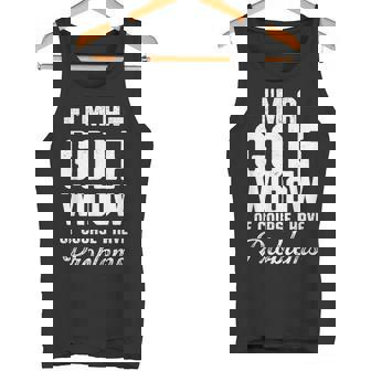 Golf Widow Wife Problems Golfer Golfing Tank Top - Monsterry