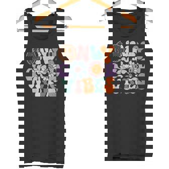 Only Good Vibe Flower Child Smile With Positivity Tank Top - Monsterry