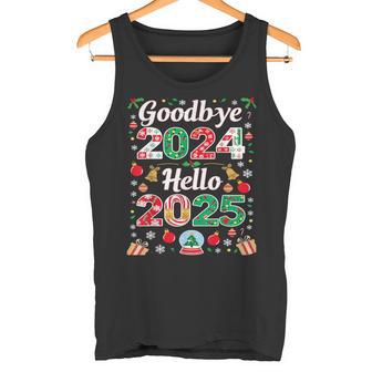 Goodbye 2024 Hello 2025 Merry Christmas Happy New Year 2025 Tank Top - Geschenkecke