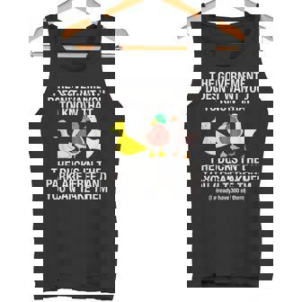 The Government Doesn't Want You Know That Ducks Park Free Tank Top - Monsterry