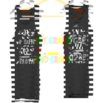 Graduation Bye 1st Grade Hello 2nd Grade Back To School Kids Tank Top - Monsterry