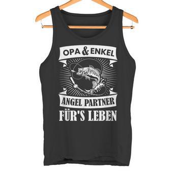 Grandpa And Grandson Angel Partner Fishing Partner Father's Day Tank Top - Geschenkecke