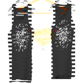 Grateful Thankful Blessed Grammy Leopard Heart Love Grandma Tank Top - Monsterry