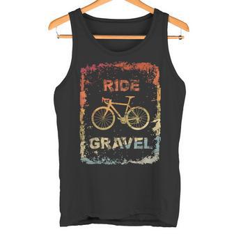 Gravel Bike Rennrad Ride Gravel Cyclocrossintage Retro Tank Top - Geschenkecke