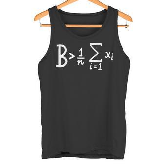 Be Greater Than Average Math Tank Top - Geschenkecke