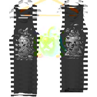 Green Pepper Graphic Vegetable Easy Halloween Costume Tank Top - Monsterry