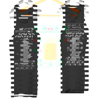 Groom Squad Matching Bachelor Party Groomsmen Ugly Christmas Tank Top - Monsterry