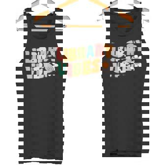 Groovy Library Vibes Daisy Flower Retro 100th Day Of School Tank Top - Monsterry