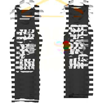 Groovy Retro Free Bro Hugs Supports LGBTQ Gay Pride Month Tank Top Tank Top - Monsterry