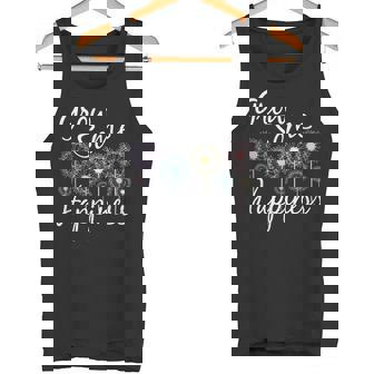 Grow Some Happiness Gardening Horticulture Botanical Sayings Tank Top - Monsterry