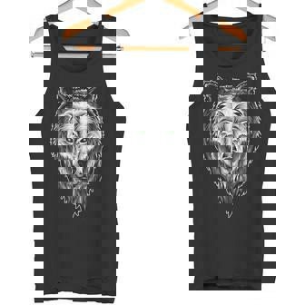 The Guardian Spirit Wolf Dog Tank Top - Monsterry