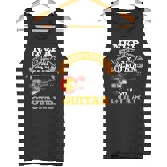 Guitarra Hombre Anciano Rockero Músico Música Guitarrista Camiseta sin mangas - Regaloses