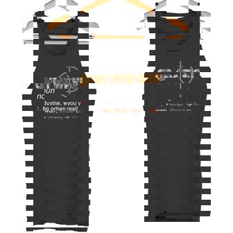 Gun Control Definition Camo Gun Saying Target Tee Tank Top - Monsterry