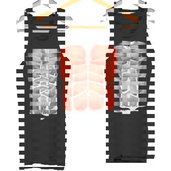 Halloween Costume Human Muscle Anatomy Tank Top - Monsterry