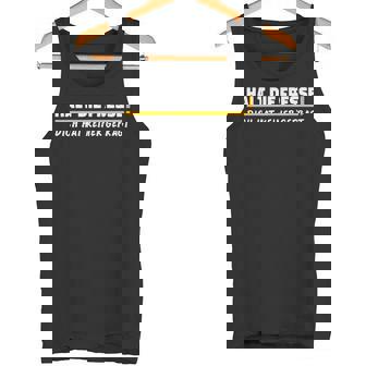 Halt Die Fresse Dich Hat Keiner Gefragt Lustiger Tank Top - Geschenkecke