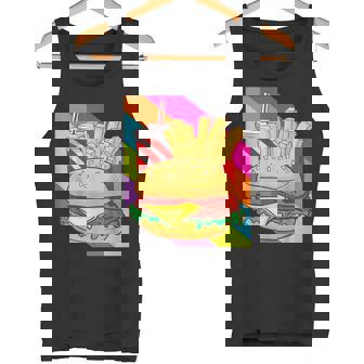 Hamburger Cheeseburger Burger Fritten Pommes Frites Tank Top - Geschenkecke
