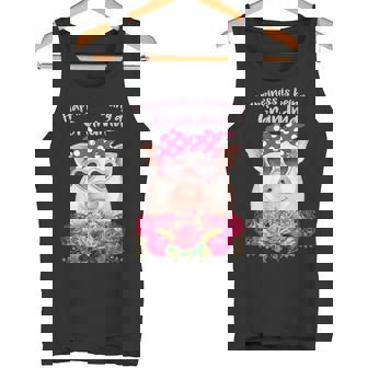Happiness Is Being a Grandma Cute Pig Shirt For Grandma Tank Top - Monsterry