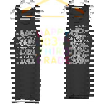 Happy 103rd Day Of 3rd Grade Happy 100 Days Of School Tank Top - Monsterry