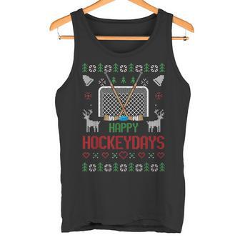 Happy Hockey Days Hockeydays Ugly Christmas Jumper Tank Top - Geschenkecke