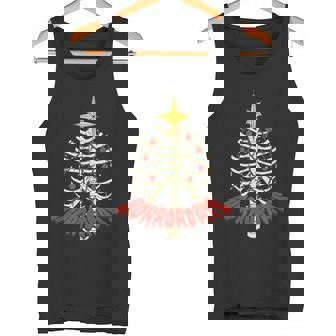 Happy Horrordays Skeleton Tree Horror Christmas Halloween Tank Top - Monsterry