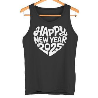 Happy New Year 2025 Heart Happy New Year New Year Tank Top - Geschenkecke