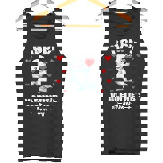 Happy Valentines Day Beluga Whale Animal Lover Hearts Tank Top - Monsterry