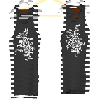 Hawaii Tattoo Gráfico De Tortuga Blanca Camiseta sin mangas - Regaloses