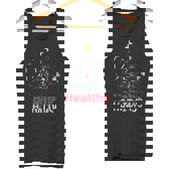 Healthy Happy Holidays Doctors Nurses Medical Pros Tank Top - Monsterry