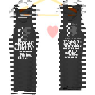 I Heart Love Chocolate Milk Favorite Beverage Drink Tank Top - Monsterry