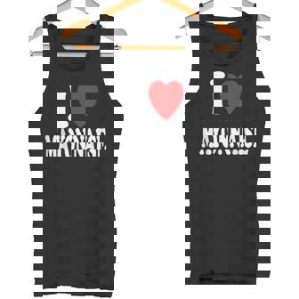I Heart Love Mayonnaise Favorite Condiment Sandwich Tank Top - Monsterry