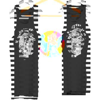 Heaven's Little Troublemaker Naughty Fallen Angel Pop Art Tank Top - Monsterry