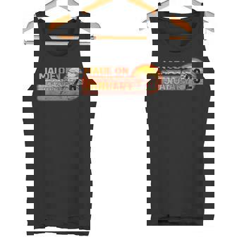 Hecho En Enero 26 Impresionante Nacido En 26 Cumpleañosintage Camiseta sin mangas - Regaloses