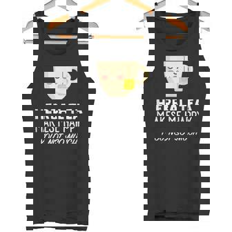 Herbal Tea Lover Herbal Tea Makes Me Happy Tank Top - Monsterry