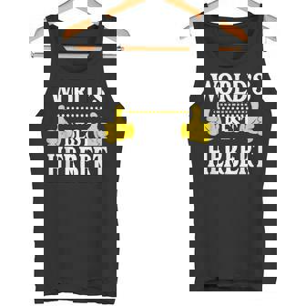 Herbert World's Best Personal Name First Name Herbert Tank Top - Monsterry