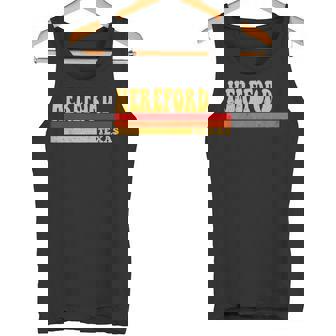 HEREFORD Texas City Vintage Roots Retro 70s 80s Tank Top - Monsterry