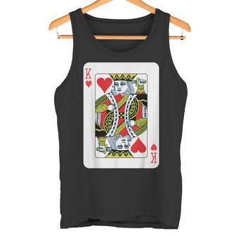 Herzkönig Beim Kartenspiel Tank Top - Geschenkecke