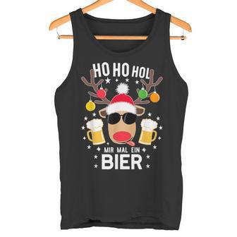 Ho Ho Hol Mir Mal Ein Bier Reindeer Christmas Tank Top - Geschenkecke