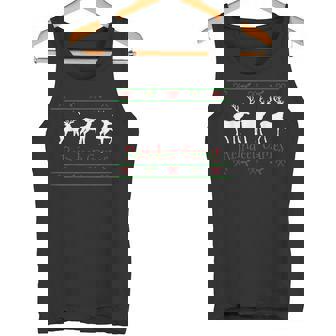 Holiday Reindeer Games Holly And Candy Canes Tee Shirt Tank Top - Monsterry