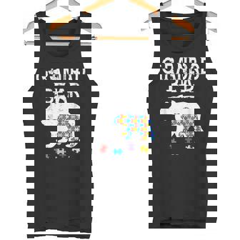Hombre Grandad Bear Autism Awareness Autism Papa Daddy Camiseta sin mangas - Regaloses