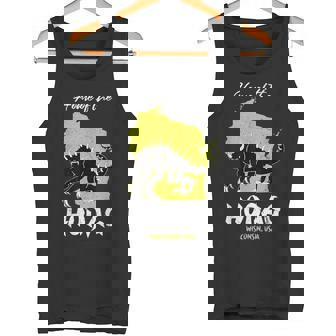 Home Of The Hodag Wisconsin State American Cryptid Tank Top - Monsterry