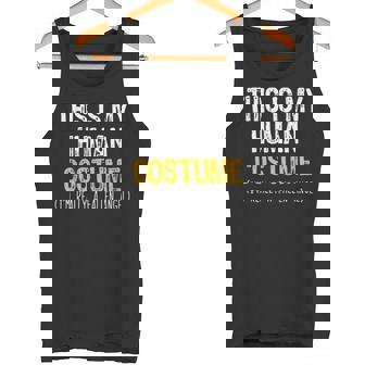 Human Costume Fallen Angel Halloween Dark Evil Lazy Easy Tank Top - Monsterry