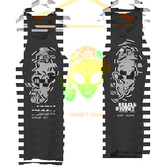 Humans Aren't Real Festival Outfit UFO Classic Tank Top - Monsterry