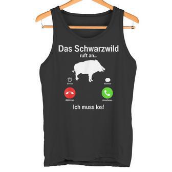 Hunter Wild Boar With Deer And Hunting Ticket Forester Tank Top - Geschenkecke