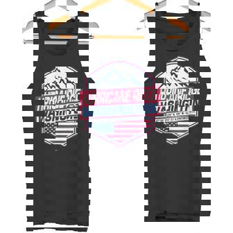 Hurricane Ridge Hiking Cycling Running Skiing Washington Tank Top - Monsterry